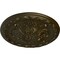 Ekena Millwork Stockport Ceiling Medallion, Hand-Painted Green Gold, 11 3/4"OD x 3/8"P CM12STGGS - alternate 2
